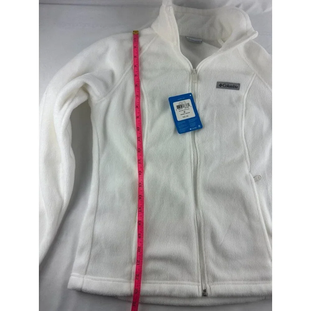 NWT COLUMBIA Women's Benton Springs™ Full Zip Fleece Jacket White Size M - Picture 9 of 9